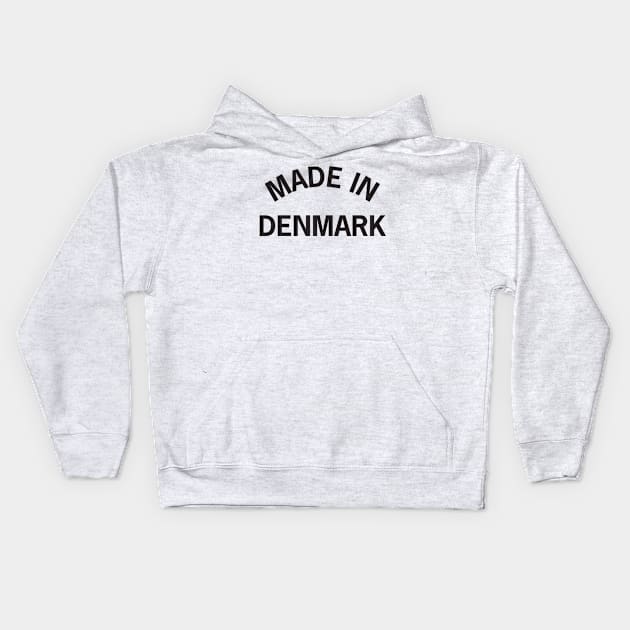 Made in Denmark Kids Hoodie by elskepress